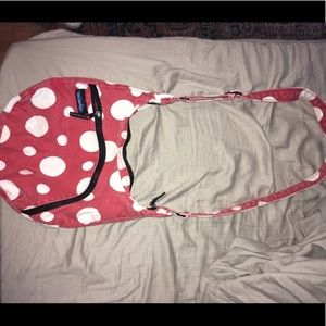 Red and White Polka Dot Kavu Purse